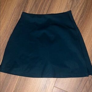 Girlfriend Collective Black A-Line Mini Skirt